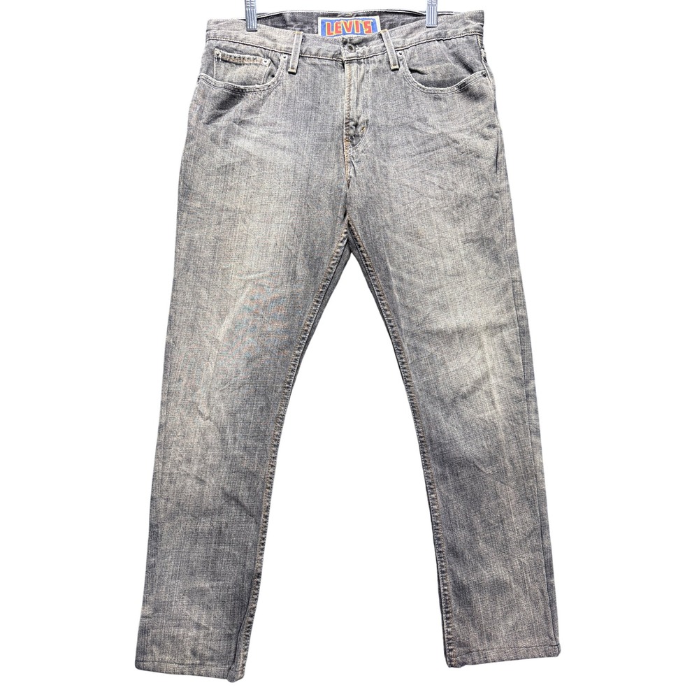 Levi Jeans Mens W32 Gray Low Boot Cut 527 Denim